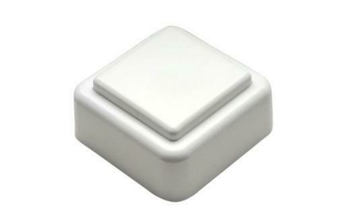 фото - Кнопка звонка (выключатель для бытовых электрических звонков) Тритон ВЗ1-01 бел.