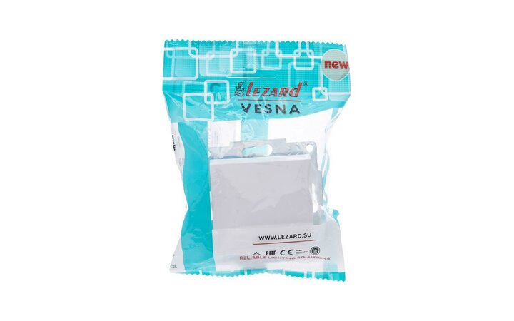 фото - Выключатель 1-кл. СП Vesna с индикацией механизм бел. LEZARD 742-0288-111