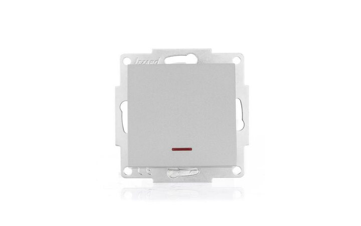 фото - Выключатель 1-кл. СП Vesna с индикацией механизм платина LEZARD 742-3588-111