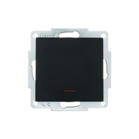 Выключатель 1-кл. СП Vesna с индикацией механизм черн. бархат LEZARD 742-4288-111