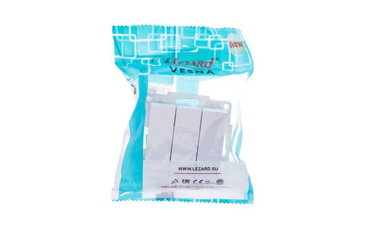 фото - Выключатель 3-кл. СП Vesna механизм бел. LEZARD 742-0288-109