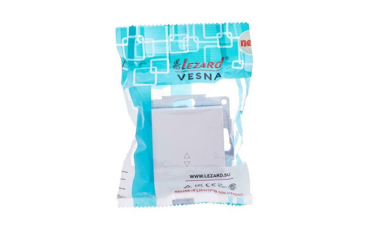фото - Переключатель проходной 1-кл. СП Vesna механизм бел. LEZARD 742-0288-105