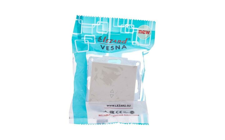 фото - Переключатель проходной 1-кл. СП Vesna механизм крем. LEZARD 742-0388-105