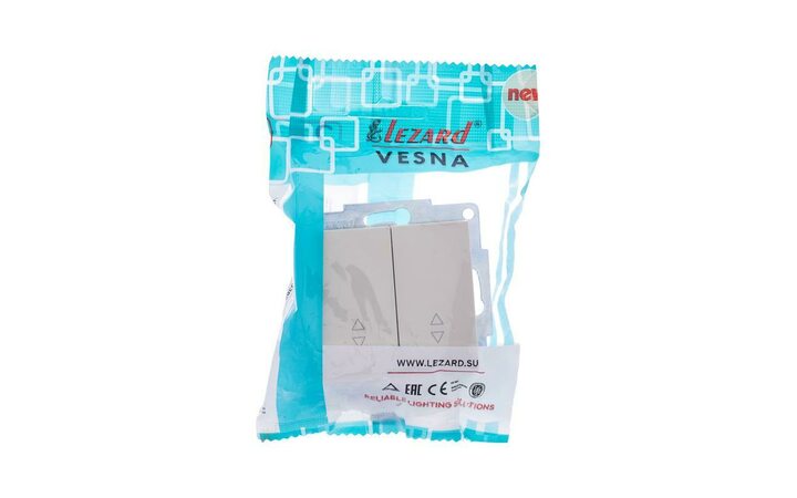 фото - Переключатель проходной 2-кл. СП Vesna механизм крем. LEZARD 742-0388-106