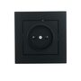 фото - Розетка 1-м СП Vesna без заземл. ПБТ механизм черн. бархат LEZARD 742-4288-121B