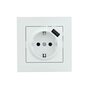 фото - Розетка 1-м СП Vesna с заземл. с заряд. устройством USB механизм бел. LEZARD 742-0288-181