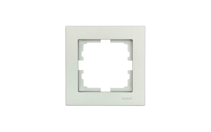 фото - Рамка 1-местн. горизонт. VESNA платина LEZARD 742-3500-146
