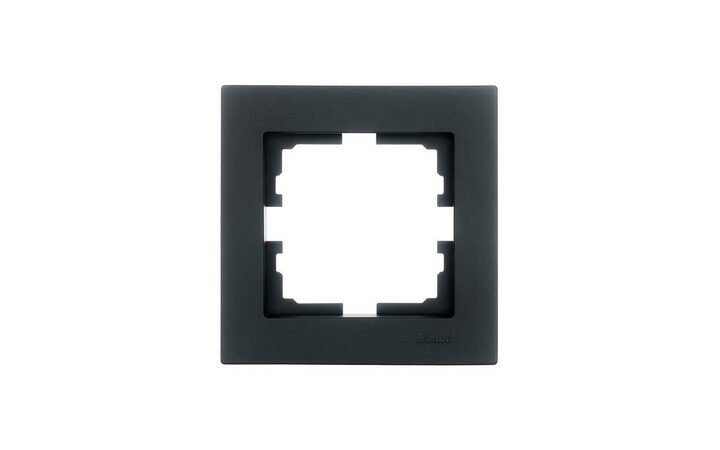 фото - Рамка 1-местн. горизонт. VESNA черн. бархат LEZARD 742-4200-146