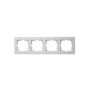 фото - Рамка 4-местн. горизонт. VESNA бел. LEZARD 742-0200-149