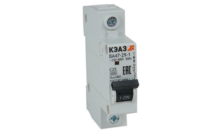 фото - Выключатель автоматический модульный ВА47-29-1C40-УХЛ3 (4.5кА) КЭАЗ 318203