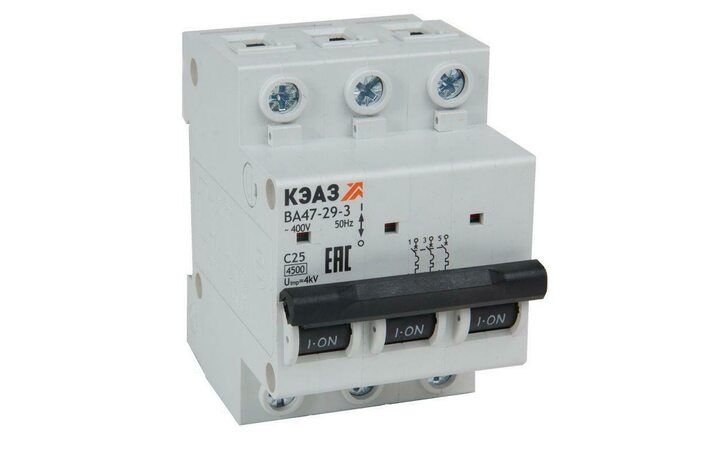 фото - Выключатель автоматический модульный ВА47-29-3C63-УХЛ3 (4.5кА) КЭАЗ 318297