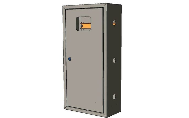 фото - Щит ЯУР для УЭРМ счетчик на DIN-рейку (400х300х150) Basic EKF uerm-din-400