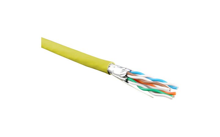 фото - Hyperline UFTP4-C6-S23-IN-LSZH-YL-500 бухта 500м