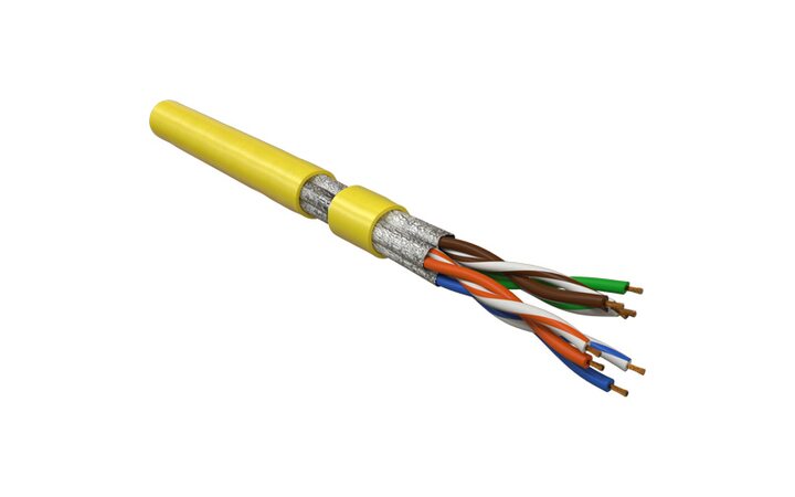 фото - Hyperline UFTP4-C6-P26-IN-LSZH-YL-100 бухта 100м