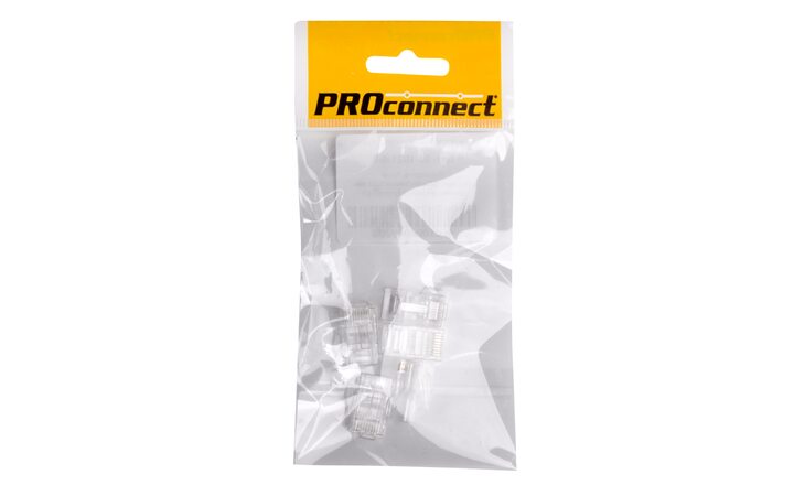 фото - Разъем RJ-45(8P8C) под витую пару, UTP, CAT 5e, пакет, 5шт. PROconnect