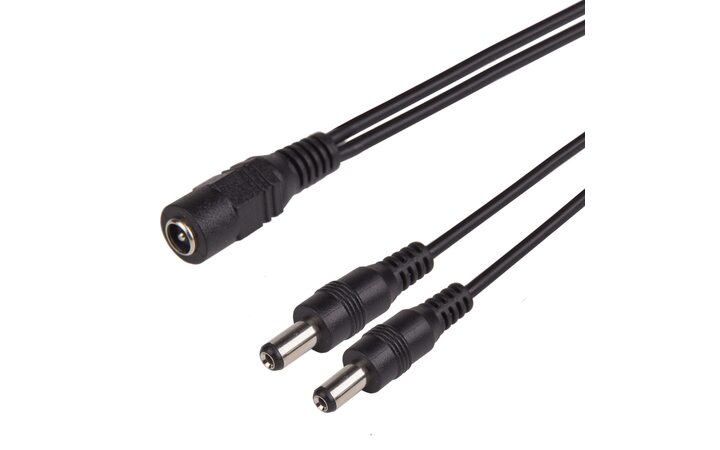 фото - Разветвитель питания DC на 2 разъема 2,1х5,5мм REXANT