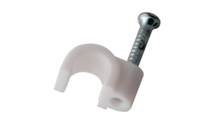 фото - Крепеж кабеля круглый 3 мм, белый (упак. 50 шт.) REXANT