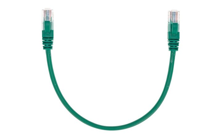 фото - Патч-корд U/UTP REXANT категория 5e, RJ45-RJ45, неэкранированный, 26AWG, LSZH, зеленый, 0.3 м