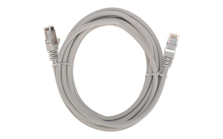 фото - Патч-корд S/FTP REXANT категория 6A (10G), RJ45-RJ45, неэкранированный, 28AWG, LSZH, серый, 2 м