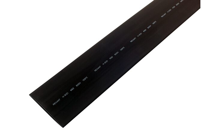 фото - Трубка термоусаживаемая ТУТ нг 60,0/30,0мм, черная, упаковка 10 шт. по 1м REXANT (25-0060)