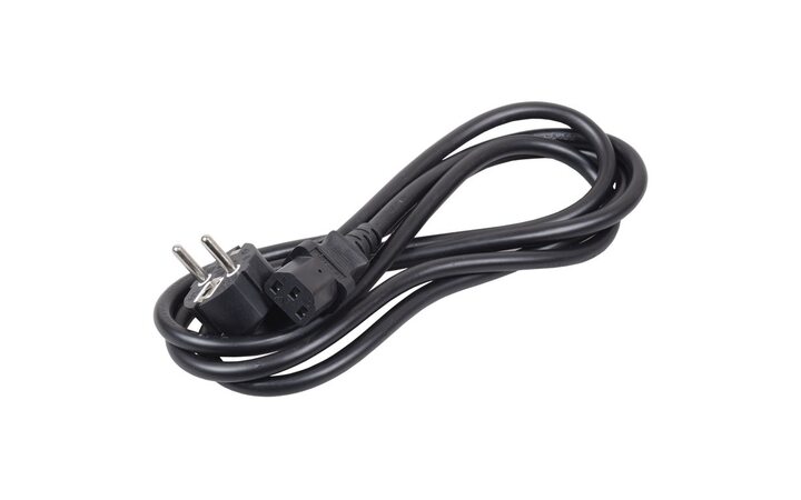 фото - Ripo Кабель питания 1.8м, Schuko-C13 (3*0.75 mm2) 10A, черный, угловая вилка, с заземлением