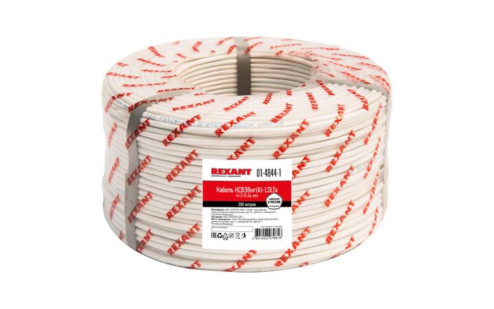 фото - Кабель сигнальный KСВЭВнг(А)-LSLTx 4x2x0,64мм, бухта 200м REXANT (01-4844-1)