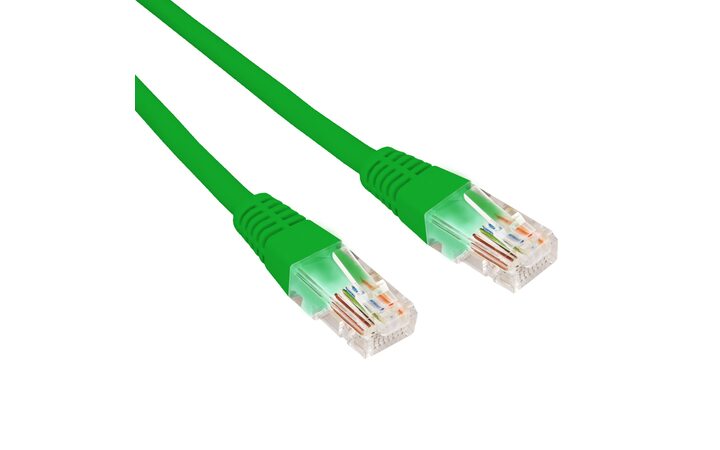 фото - Патч-корд U/UTP CAT 6, RJ45-RJ45, 26AWG, LSZH, зеленый, 0.3м REXANT (02-0296-03)