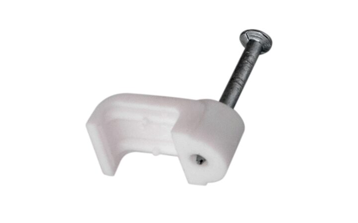 фото - Крепеж кабеля плоский 10 х 3 мм, белый (упак. 50 шт) REXANT (07-4209)