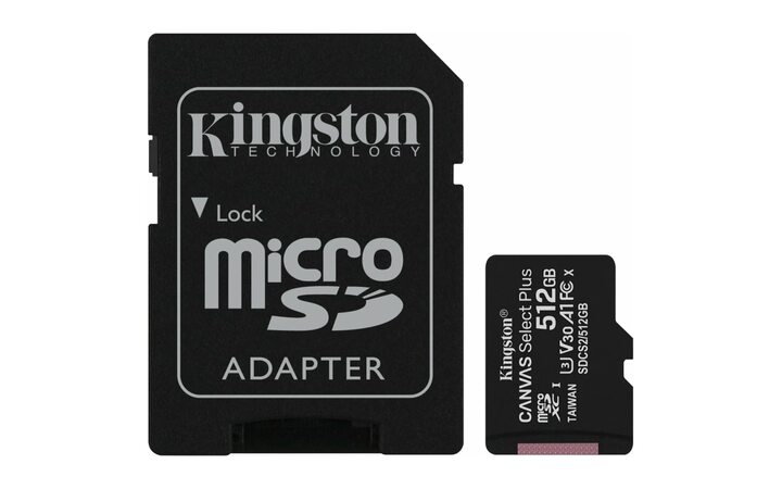 фото - Kingston SDCS2/512GB microSDXC Class 10 UHS-I U3 Canvas адаптер 100MB/s