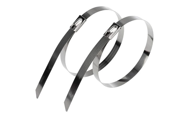 фото - Стяжка кабельная стальная (304) 300x4,6мм (100 шт/уп) REXANT (07-0308-100)