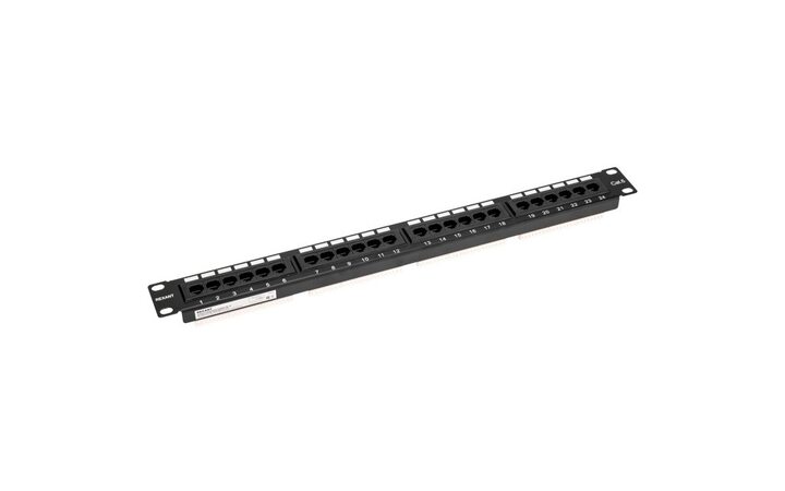 фото - Панель коммутационная 19' PRO, 1U, 24 порта, UTP, RJ-45, CAT 6 REXANT (02-0234)
