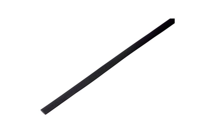 фото - Трубка термоусаживаемая ТУТ 5,0/2,5мм, черная, упаковка 50 шт. по 1м, PROconnect (55-0506)