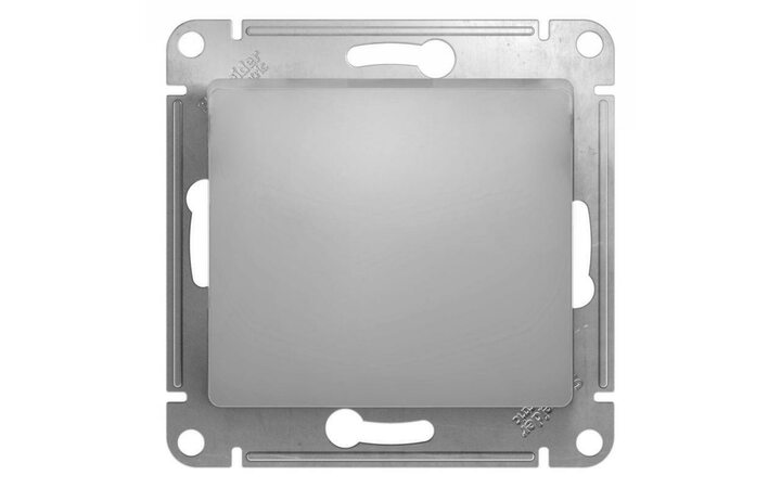 фото - Выключатель 1-кл. СП Glossa 10А IP20 (сх. 1) 10AX механизм алюм. SE GSL000311