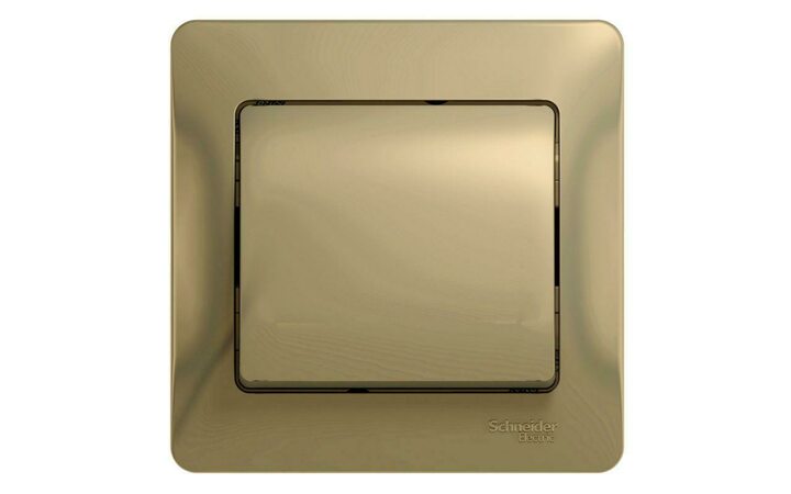 фото - Выключатель 1-кл. СП Glossa 10А IP20 (сх. 1) 10AX в сборе титан SE GSL000412