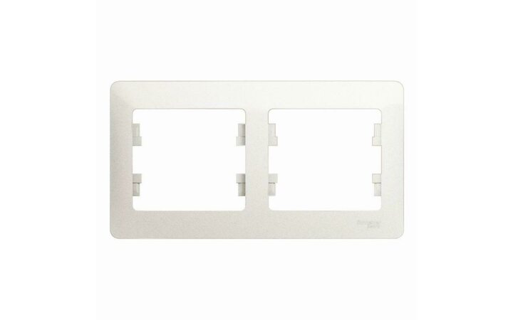 фото - Рамка 2-м Glossa горизонт. перламутр SE GSL000602