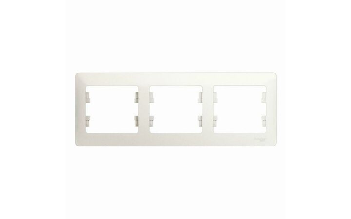 фото - Рамка 3-м Glossa горизонт. перламутр SE GSL000603