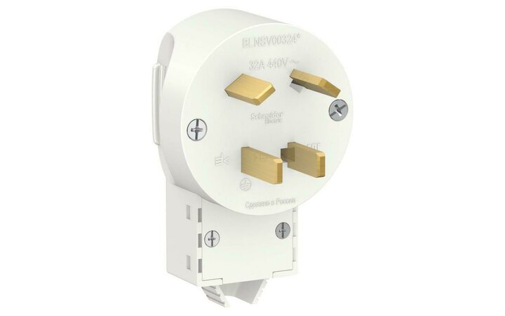 фото - Вилка силовая СП Blanca 3P+E 32А 400В бел. SE BLNSV003241