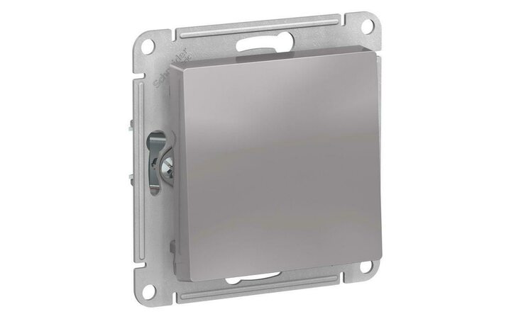 фото - Выключатель 1-кл. СП AtlasDesign 10А IP20 (сх. 1) 10AX механизм алюм. SE ATN000311