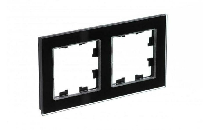 фото - Рамка 2-м AtlasDesign Nature стекло черн. SE ATN321002