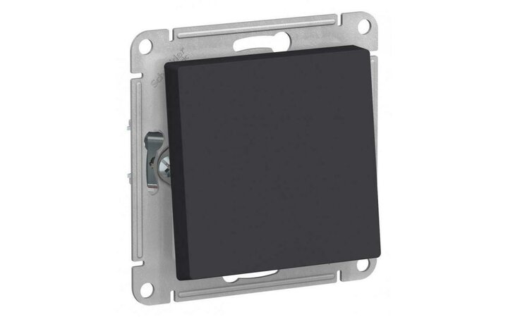 фото - Переключатель проходной 1-кл. СП AtlasDesign Aqua 10А IP44 (сх. 6) 10AX механизм карбон SE ATN441061