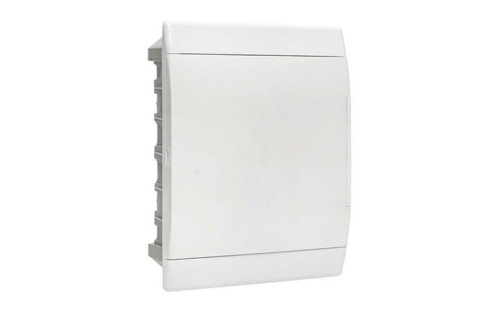 фото - Щит ЩРВ-П-24 IP41 бел. дверца (пром. упак.) Basic EKF pb-v-24w-bas