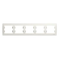 Рамка 5-м Glossa горизонт. бел. SE GSL000105