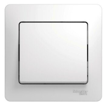 фото - Выключатель 1-кл. СП Glossa 10А IP20 (сх. 1) 10AX в сборе бел. SE GSL000112