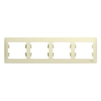 Рамка 4-м Glossa горизонт. беж. SE GSL000204