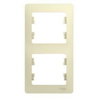 Рамка 2-м Glossa вертикал. беж. SE GSL000206