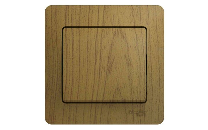 фото - Выключатель 1-кл. СП Glossa 10А IP20 (сх. 1) 10AX в сборе дуб SE GSL000512