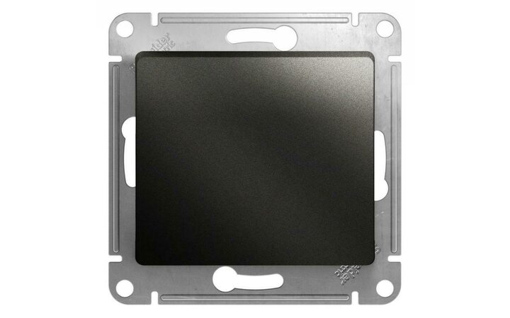 фото - Выключатель 1-кл. СП Glossa 10А IP20 (сх. 1) 10AX механизм антрацит SE GSL000711