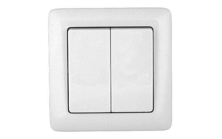 фото - Выключатель 2-кл. СП Хит 6А IP20 250В бел. SE VS56-234-B