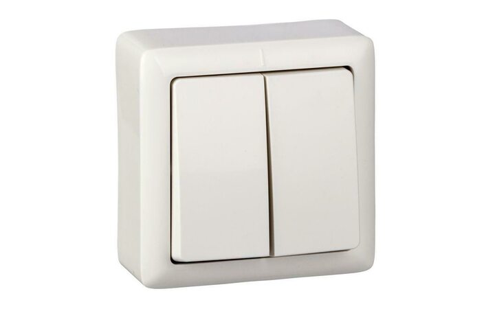 фото - Выключатель 2-кл. ОП Хит 6А IP20 250В бел. SE VA56-232-B