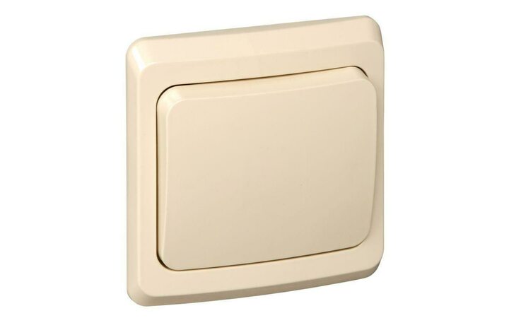 фото - Выключатель 1-кл. СП Этюд 10А IP20 крем. SE BC10-001K